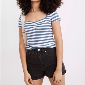 MADEWELL Curvy High-rise Denim Shorts